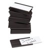 U Brands Magnetic Card Holders, 2 x 1, Black, PK25 5142U00-54